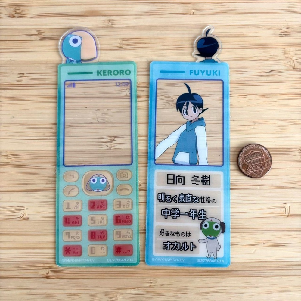 Rare keroro gunso bookmark set sgt frog